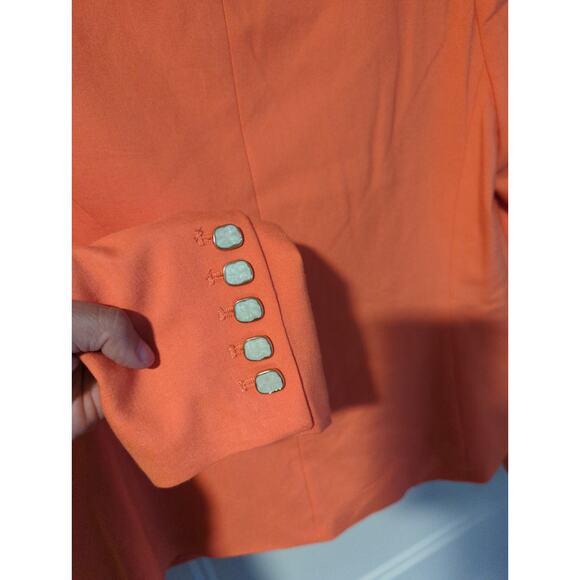 House of Harlow 1960 Living Coral Double Breasted Blazer size Small NWT - Picture 4 of 7